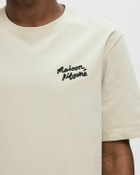 Maison Kitsune HANDWRITING COMFORT TEE-SHIRT Beige Mens Shortsleefe