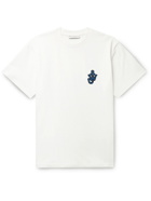JW ANDERSON - Logo-Appliquéd Cotton-Jersey T-Shirt - White