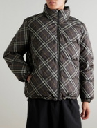 Burberry - Reversible Checked Quilted Shell Down Jacket - Brown