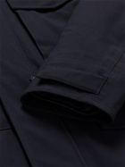 Aspesi - Convertible Nylon-Blend Hooded Jacket with Detachable Liner - Blue