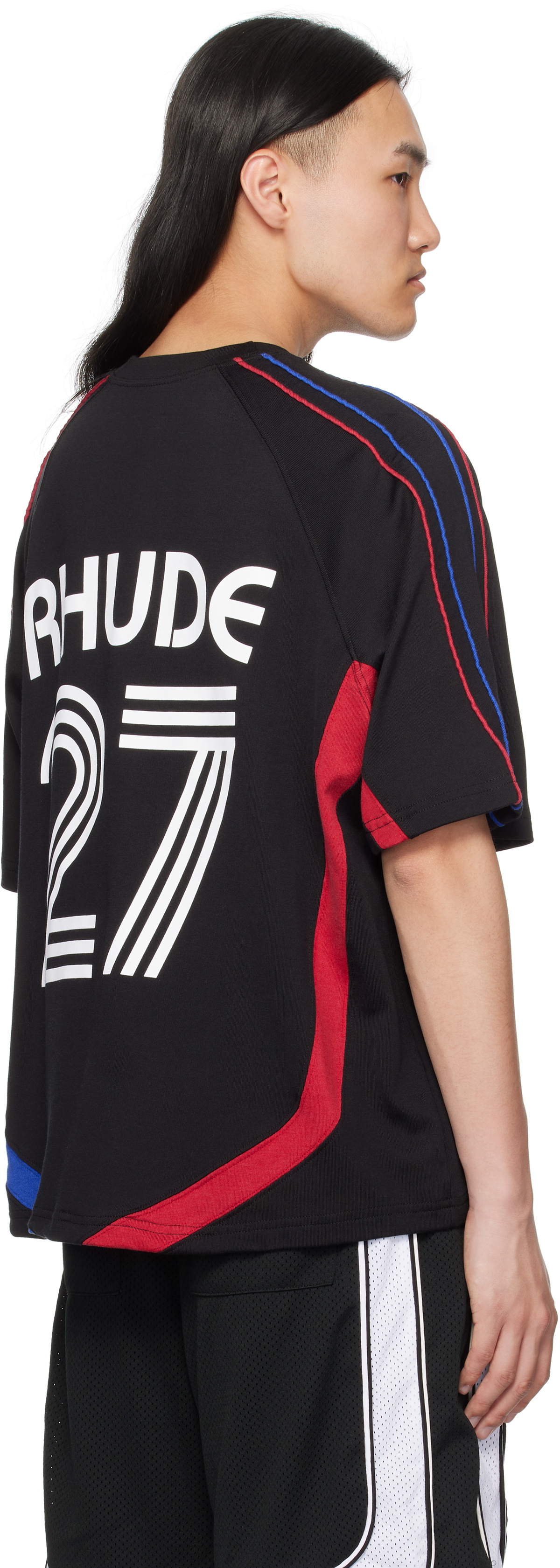 【関税込み】Rhude ブラック 'Rhude 27' ジャージ Rhude Black ''Rhude 27' Jersey Rhude