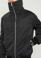 Rick Owens Dracuflight Nylon and Cotton-blend Bomber Jacket Black