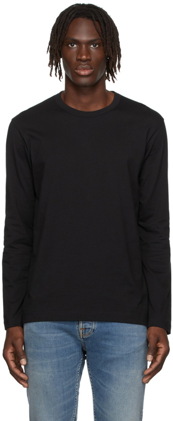 Photo: Comme des Garçons Shirt Black Cotton Forever Long Sleeve T-Shirt