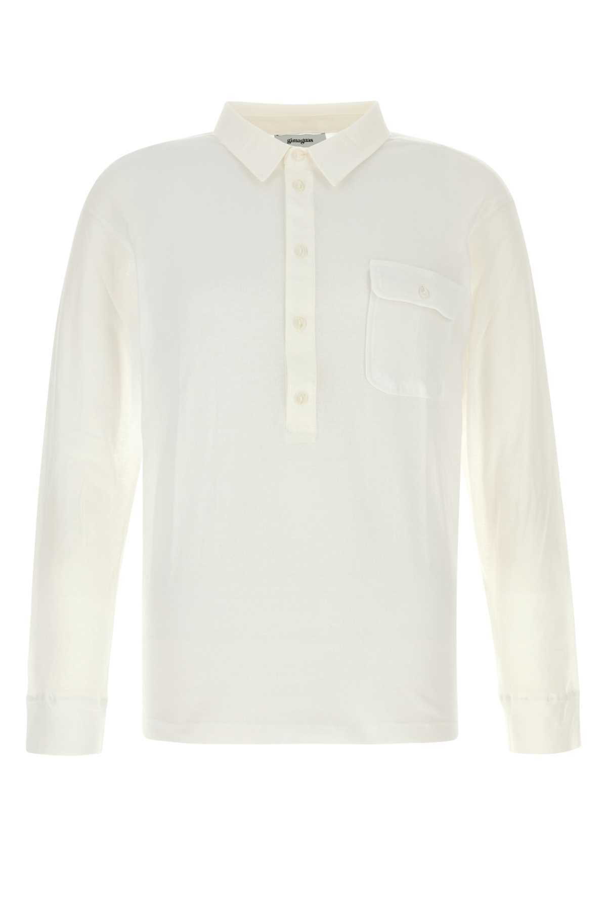 Tシャツ・カットソー gimaguas White piquet Claude polo shirt (CLAUDEPOLO WHITE) Gimaguas White Piquet Claude Polo Shirt Gimaguas