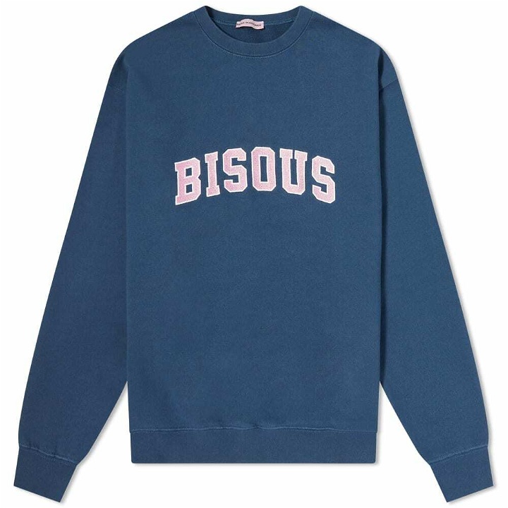 Photo: Bisous Skateboards Bisous Logo Sweat in Navy