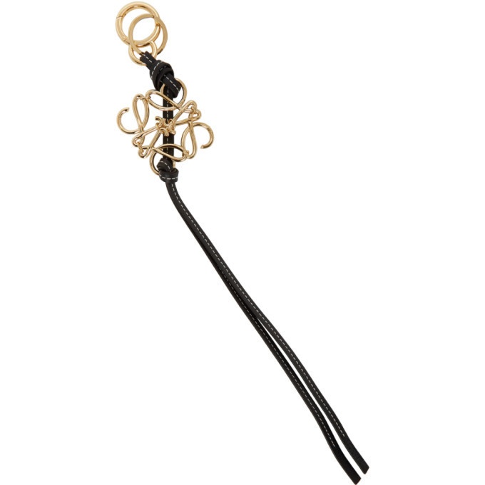 Photo: Loewe Gold and Black Brass Anagram Keychain
