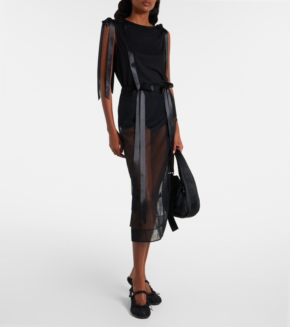 Simone Rocha Bow-detail tank top