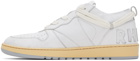 Rhude White Rhecess-Low Sneakers