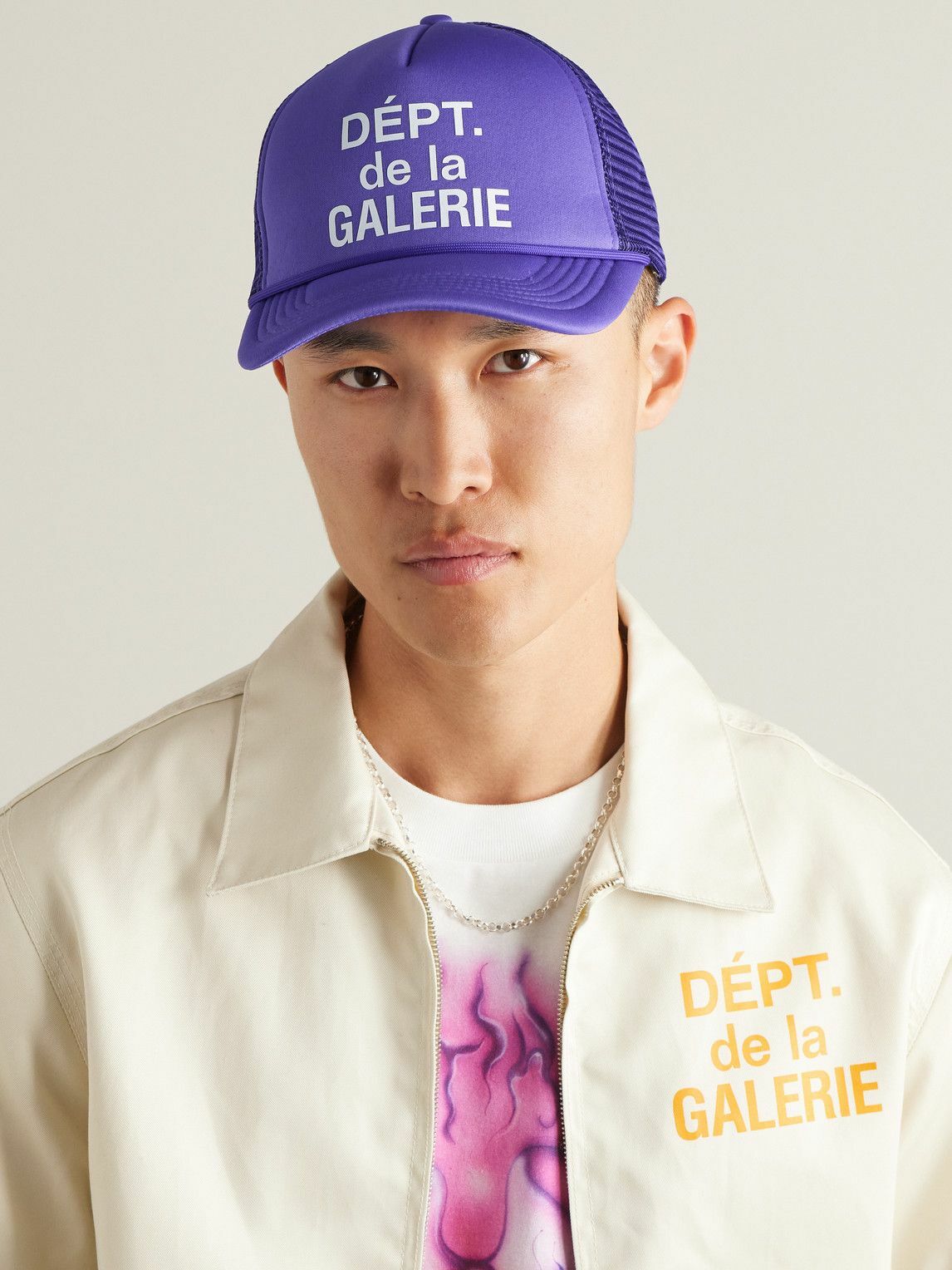 Gallery Dept. - Logo-Print Canvas and Mesh Trucker Cap Gallery Dept.