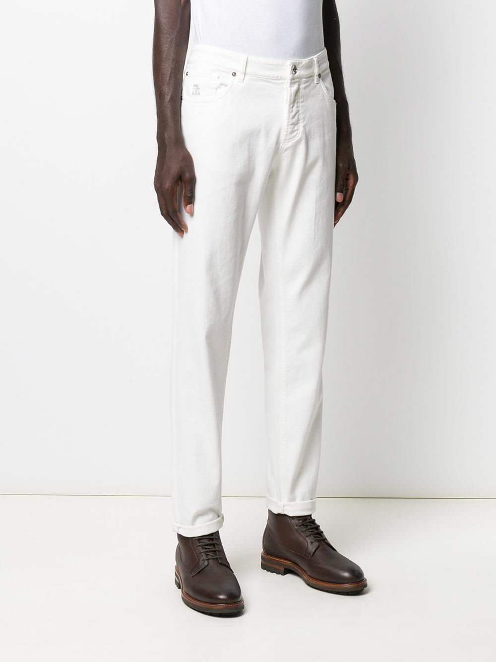Brunello Cucinelli Beige Cotton Jeans Denim