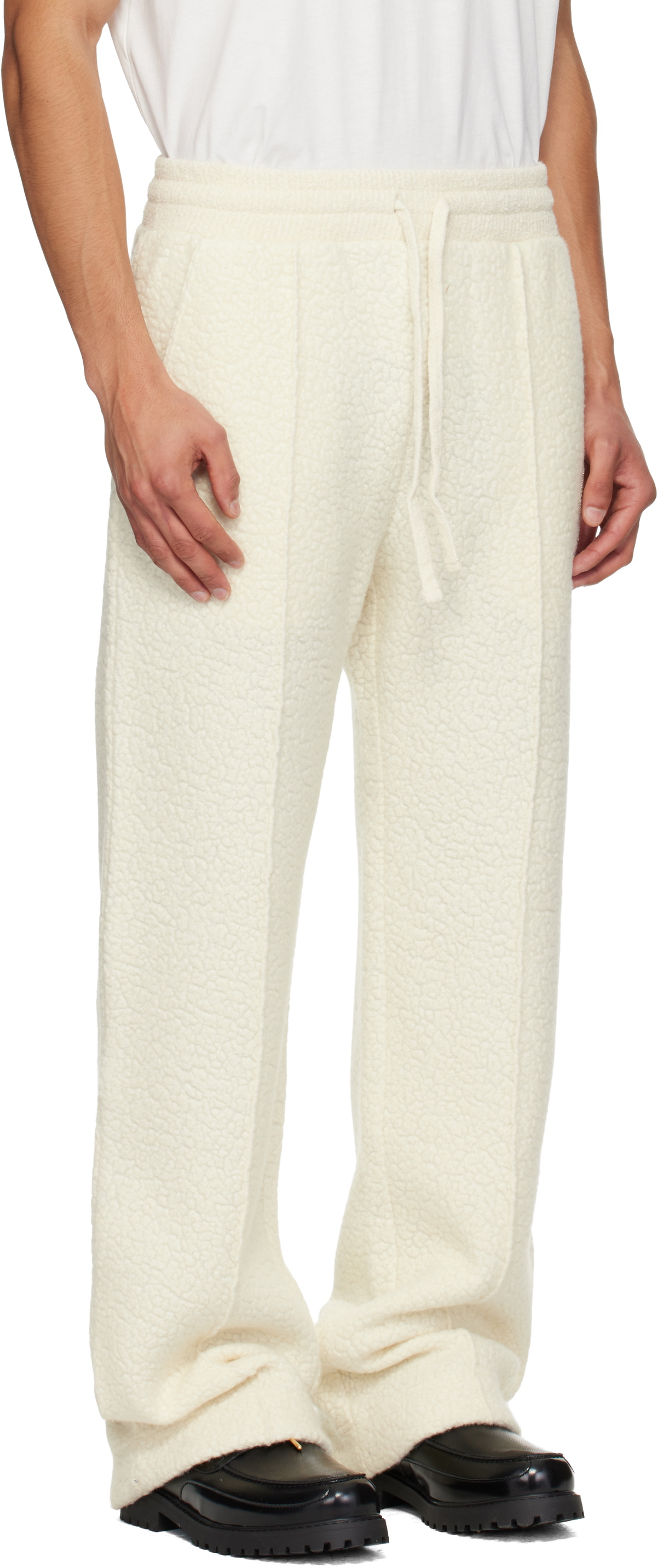 Casablanca Off-White Cashmere Terry Sweatpants