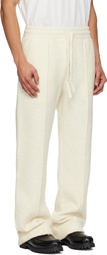Casablanca Off-White Cashmere Terry Sweatpants