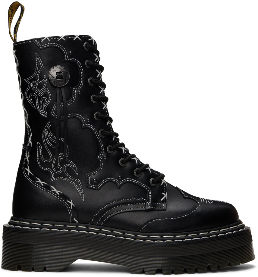 Dr. Martens Black Jadon Hi Gothic Americana Platform Boots Dr. Martens