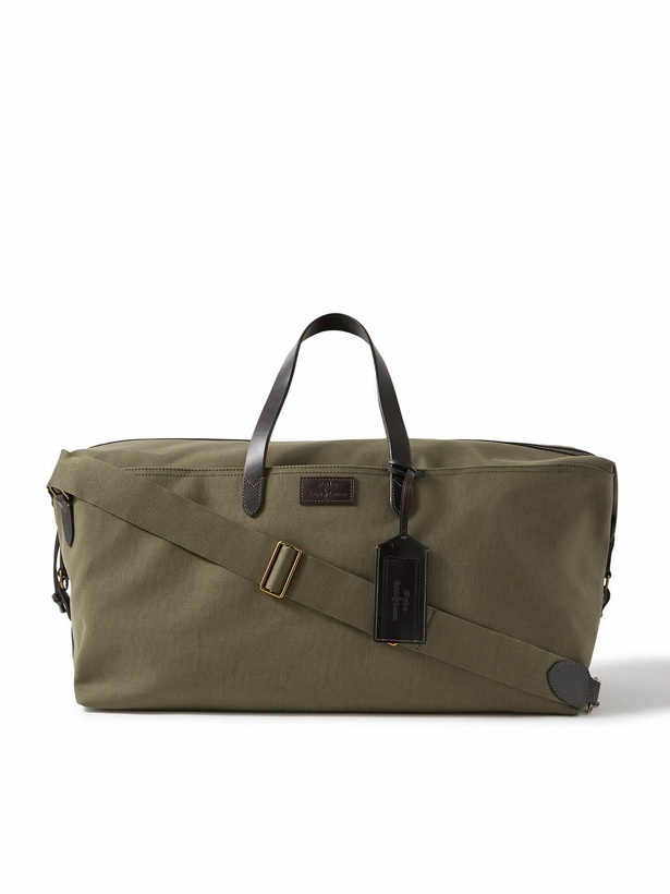 Photo: Polo Ralph Lauren - Leather-Trimmed Canvas Duffle Bag
