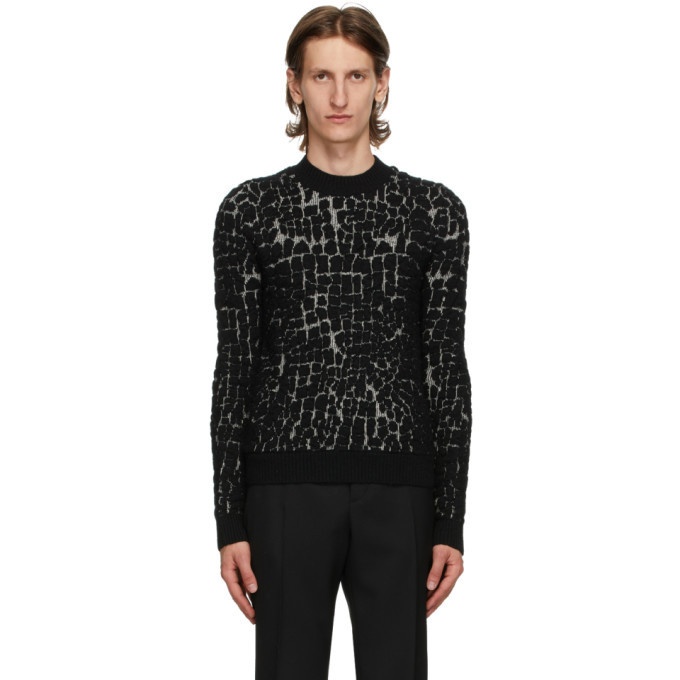 Photo: Saint Laurent Black Wool and Mohair Sweater