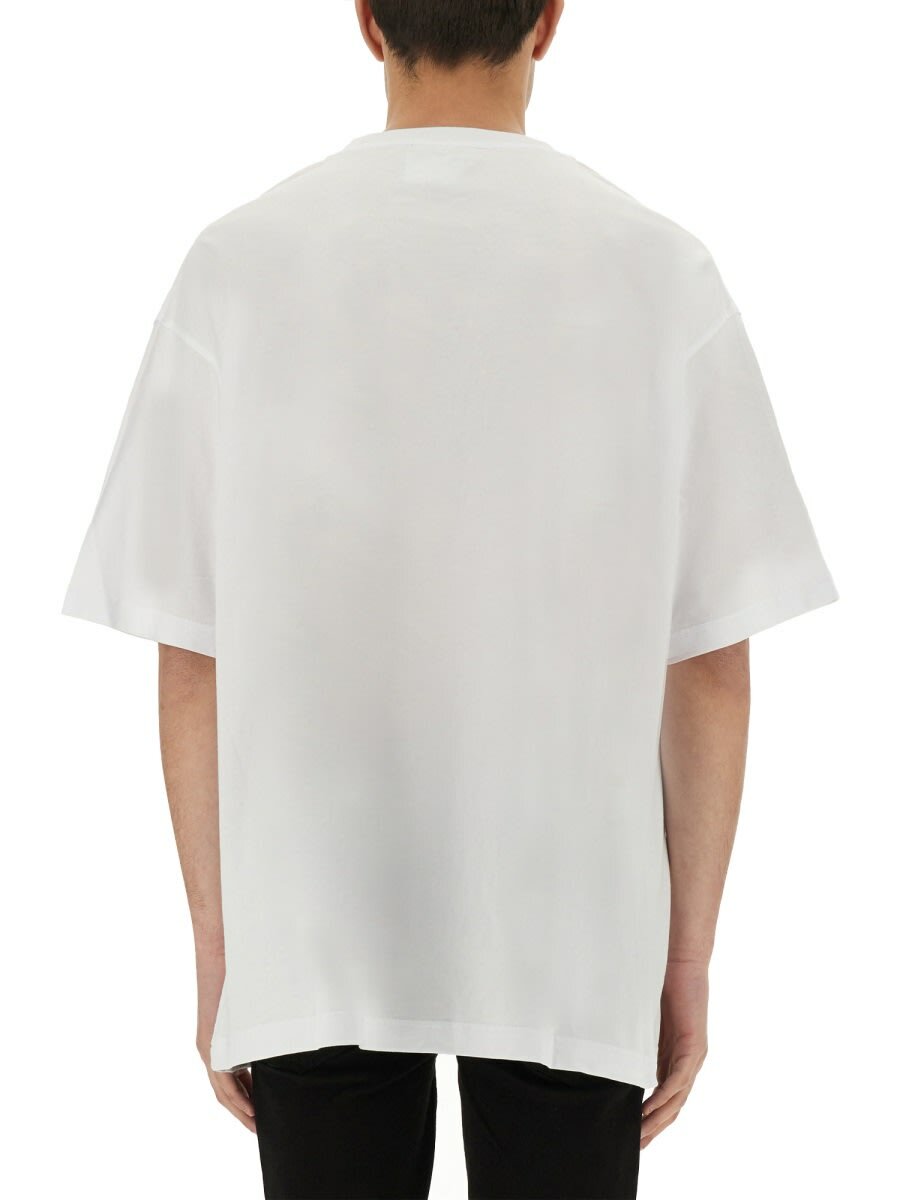 Versace Jeans Couture Zebra Rhinestone Logo T-shirt Versace