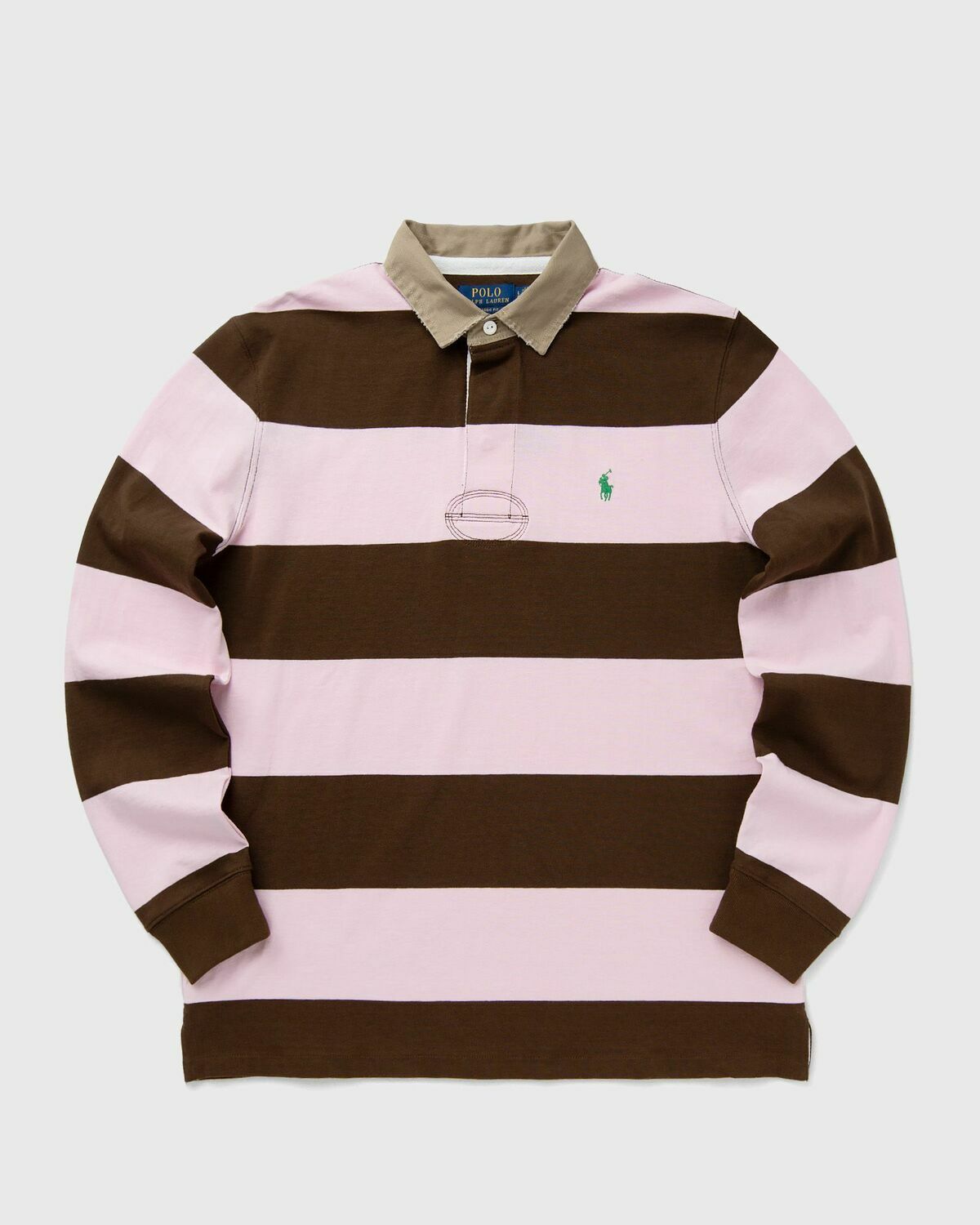 美品　POLO RALPH LAUREN Polo Ralph Lauren RUGBY brown/pink Mens Sweatshirt Polo Ralph Lauren