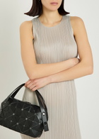 Pleats Please Issey Miyake Pleated Woven Midi Dress Beige