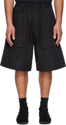 Y-3 Black Wide Leg Shorts