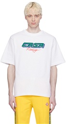 Casablanca White 'Casa Racing' 3D T-Shirt