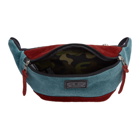 Master-Piece Co Burgundy and Blue Revise Waterproof Waist Pouch