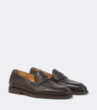 Brunello Cucinelli Leather penny loafers