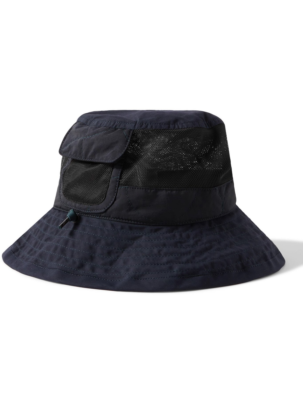 NICHOLAS DALEY - Lavenham Waxed Cotton and Mesh Bucket Hat ...