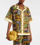 Alémais Minnie printed cotton bowling shirt
