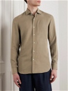 Caruso - TENCEL™ Lyocell Shirt - Brown