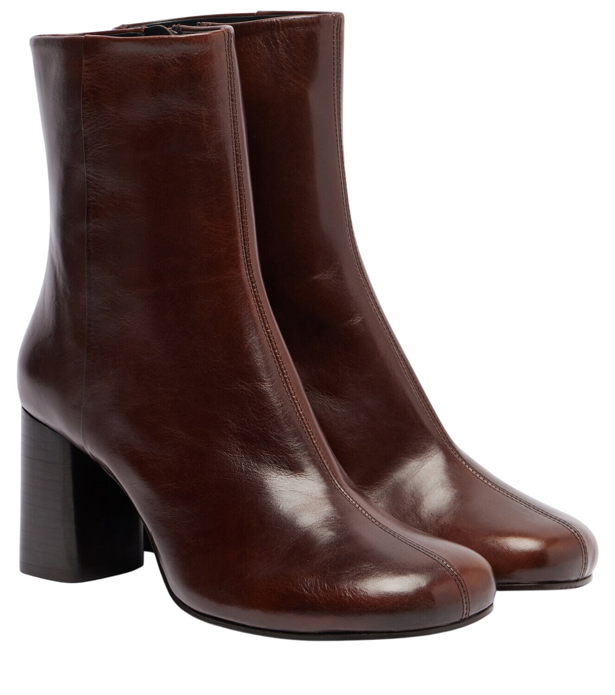 LEMAIRE ショッパー Lemaire Piped Zipped leather ankle boots Lemaire