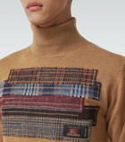 Junya Watanabe - Patchwork wool turtleneck sweater