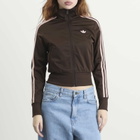 Adidas Women's Classic Firebird Track Top in Aurora Coffee/Sandy Pink