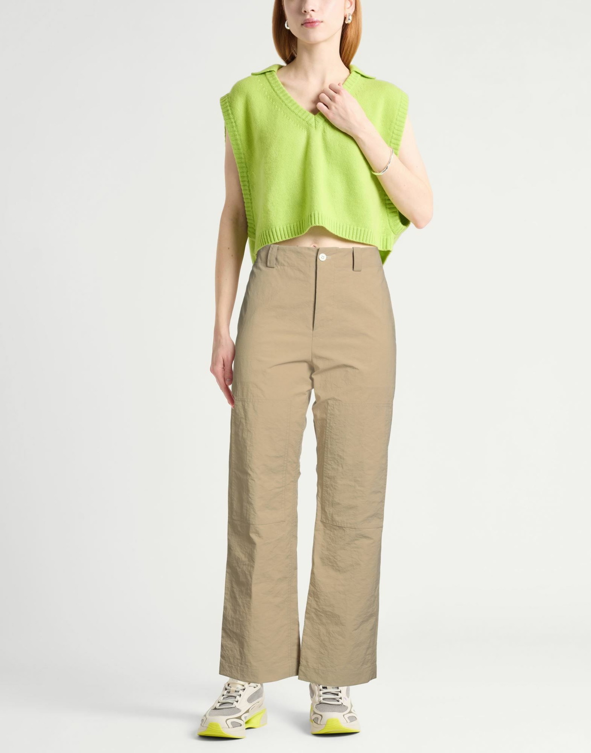 Plan C Womens Pants Sand