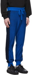 Versace Blue La Greca Lounge Pants