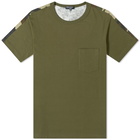 Comme des Garcons Homme Camo Back Panel Tee