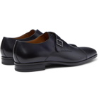 Hugo Boss - Leather Monk-Strap Shoes - Blue