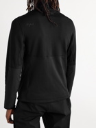 Aztech Mountain - Panelled Stretch-Jersey and Ripstop Zip-Up Ski Base Layer - Black