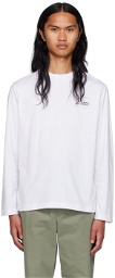 A.P.C. White Item Long Sleeve T-Shirt