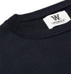 Wood Wood - Kip Logo-Appliquéd Merino Wool Sweater - Blue
