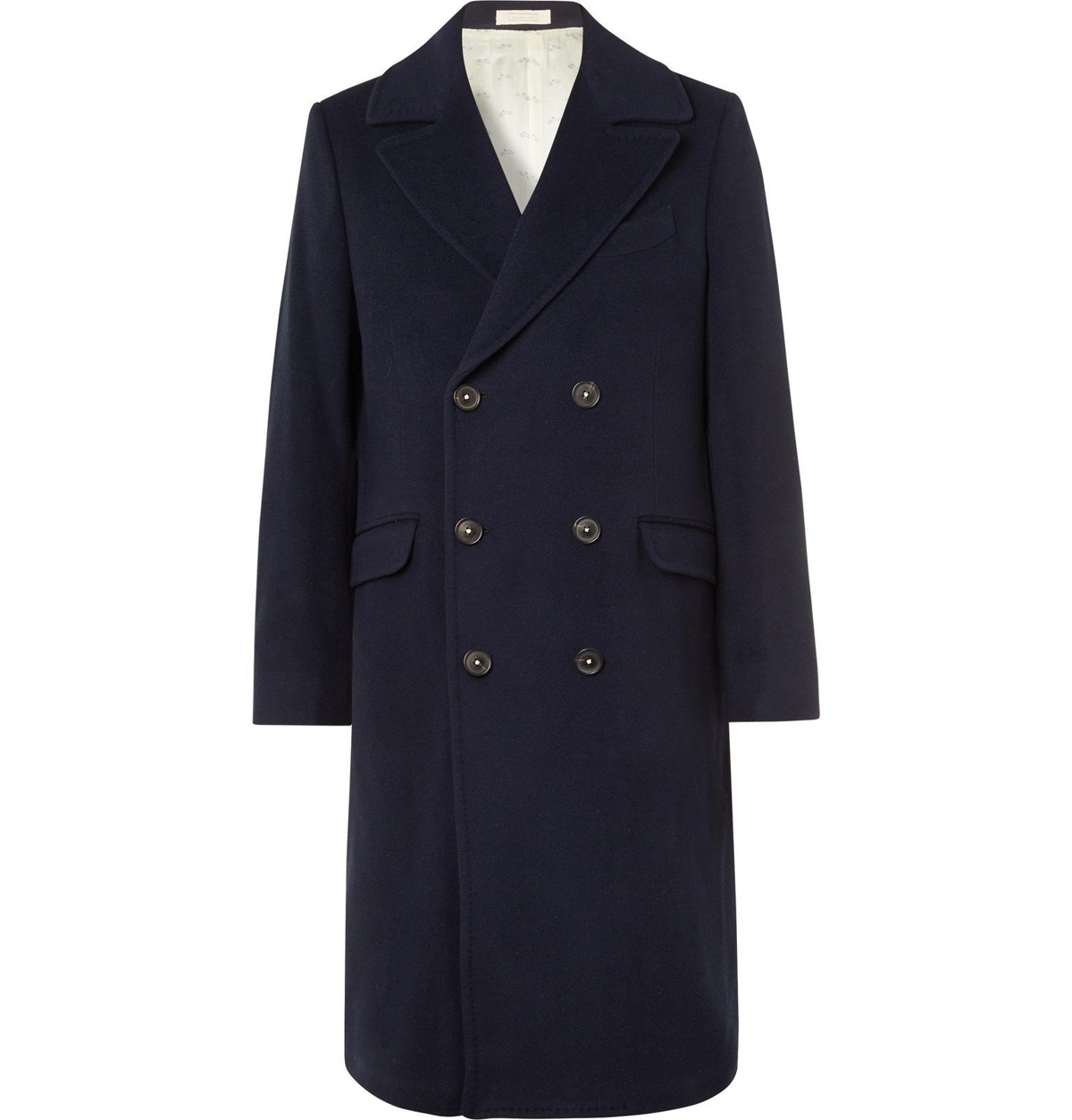 Massimo Alba - Double-Breasted Virgin Wool Overcoat - Blue
