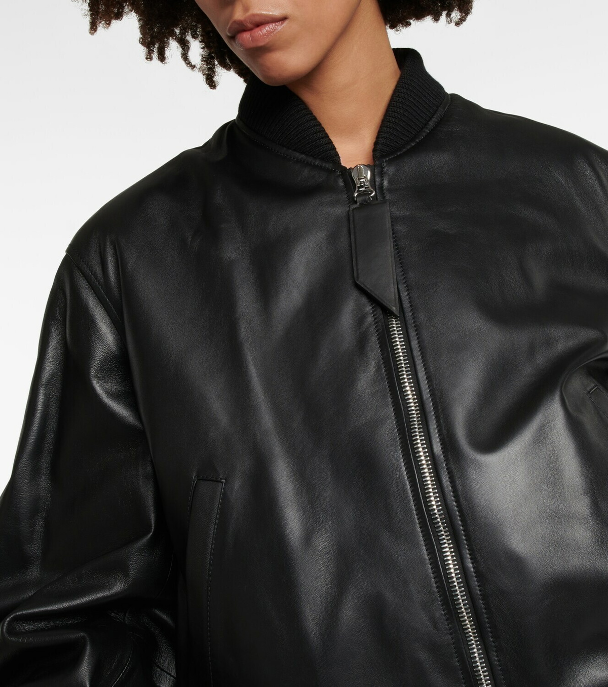 The Attico - Anja leather bomber jacket The Attico