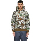 BAPE Khaki Hybrid Camo Shark Pullover Hoodie