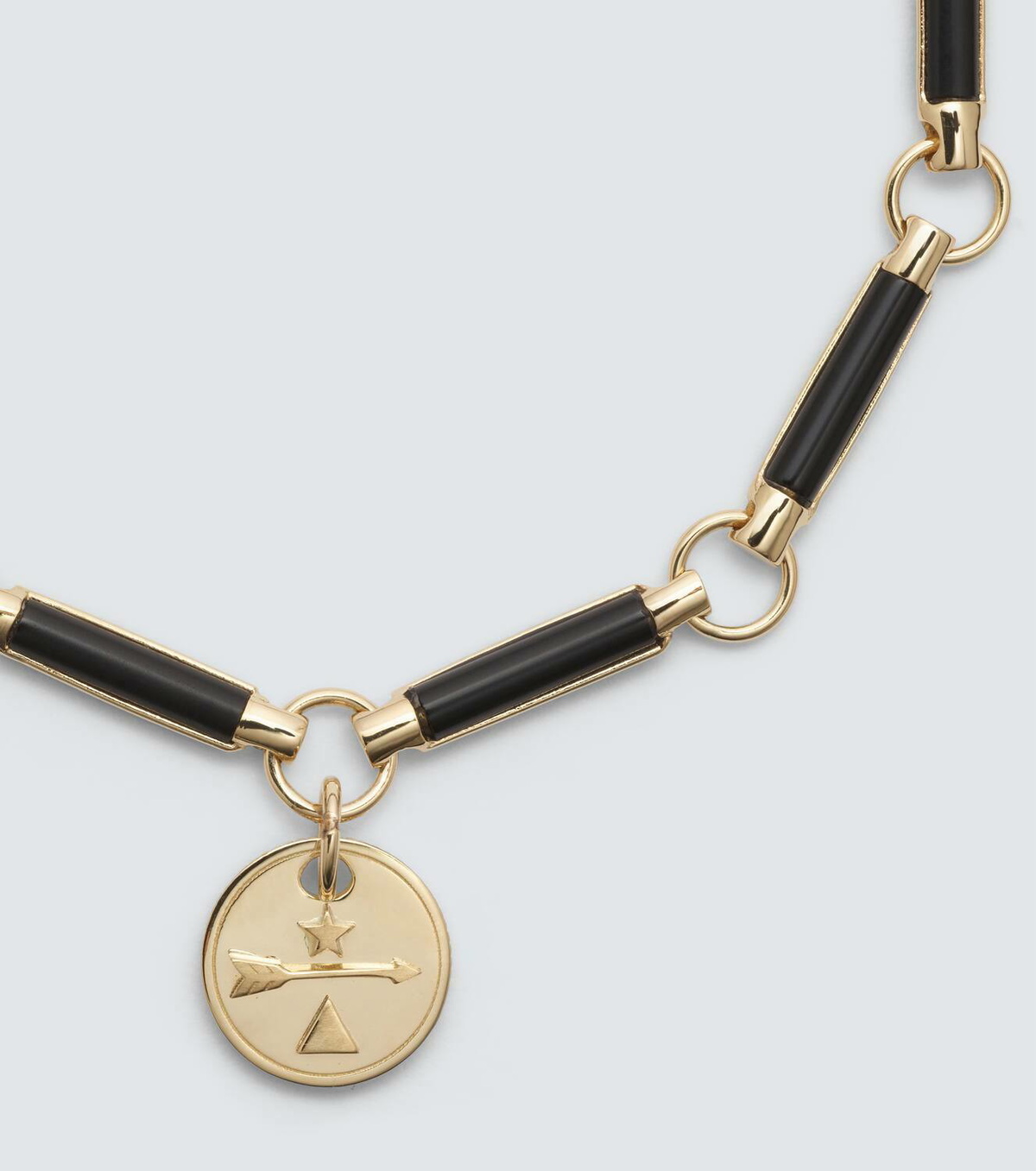 Foundrae Dream 18kt gold chain bracelet with onyx