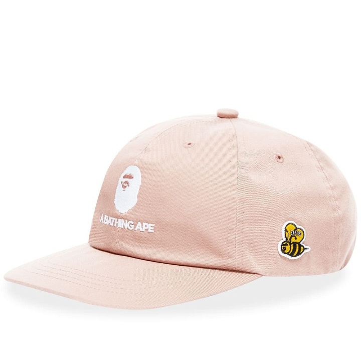 Photo: A Bathing Ape Men's Busy Works Panel Cap in Pink