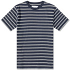 Wax London Men's Dean Stripe T-Shirt in Navy
