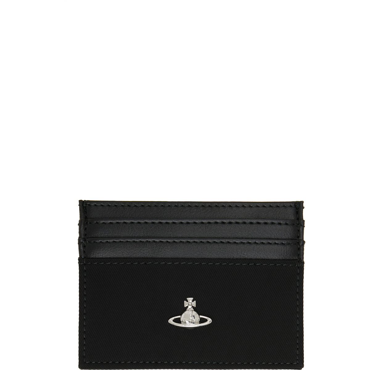 Vivienne Westwood Black Orb Flat Card Holder