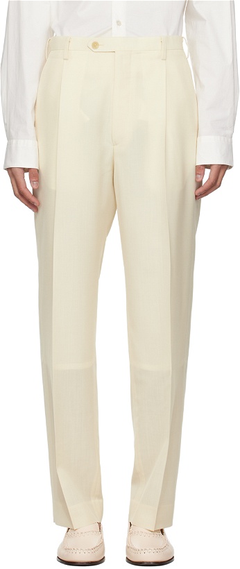 Photo: AURALEE Off-White Creased Trousers
