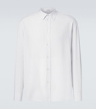 The Row Granada striped silk shirt