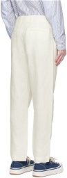 rag & bone Off-White Slim-Fit Trousers