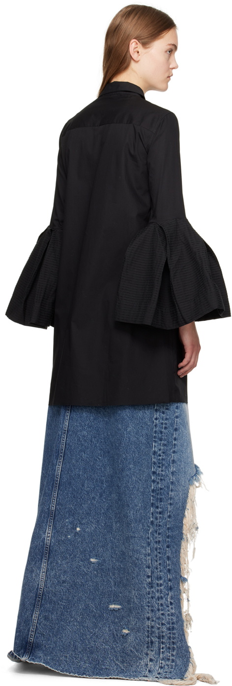 Marques Almeida Black Puff Minidress